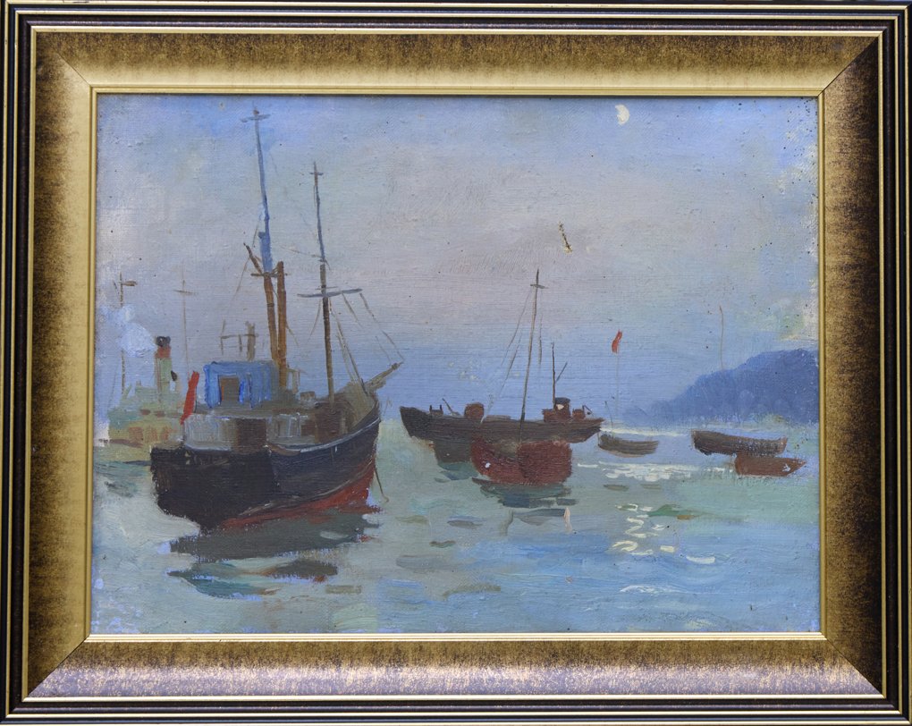 Boats in a Quiet Harbor