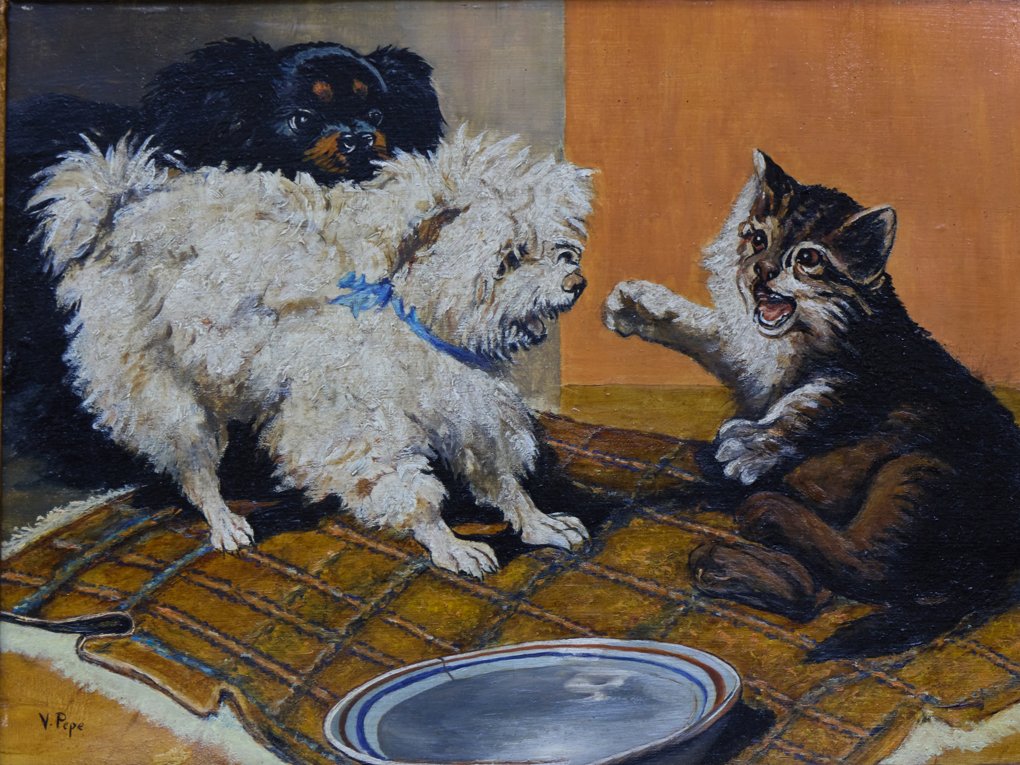 Domestic Quarrel by the Bowl