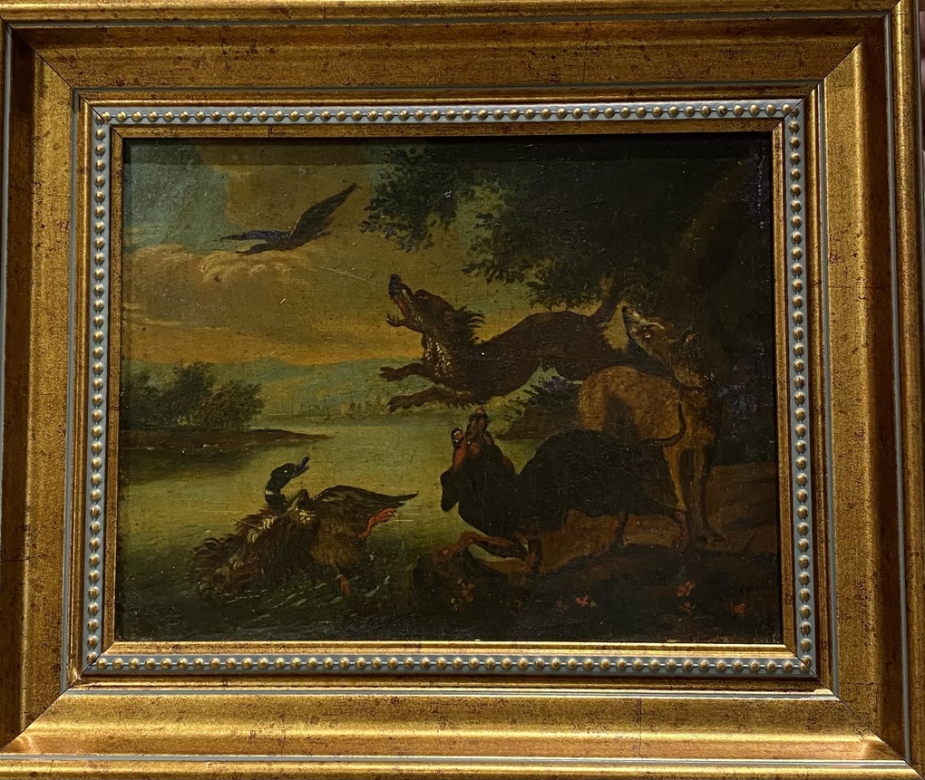 Hunting Dogs at the Water’s Edge
